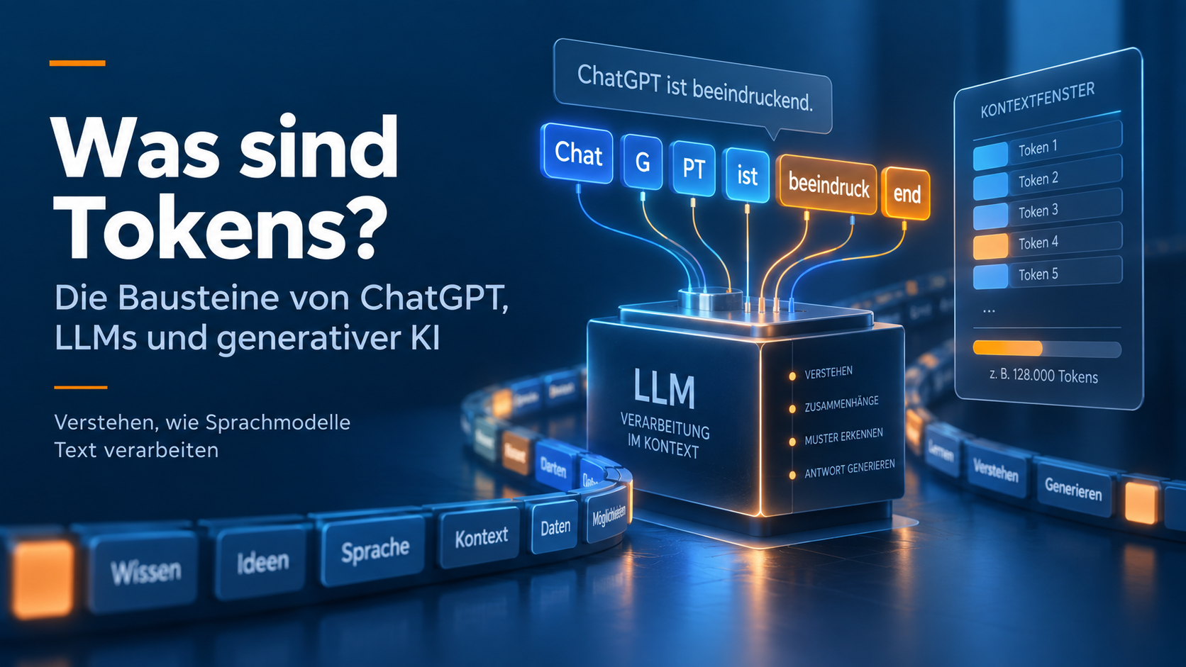 Tokens in Large Language Models (LLM) wie ChatGPT: Die Bausteine der Sprachverarbeitung